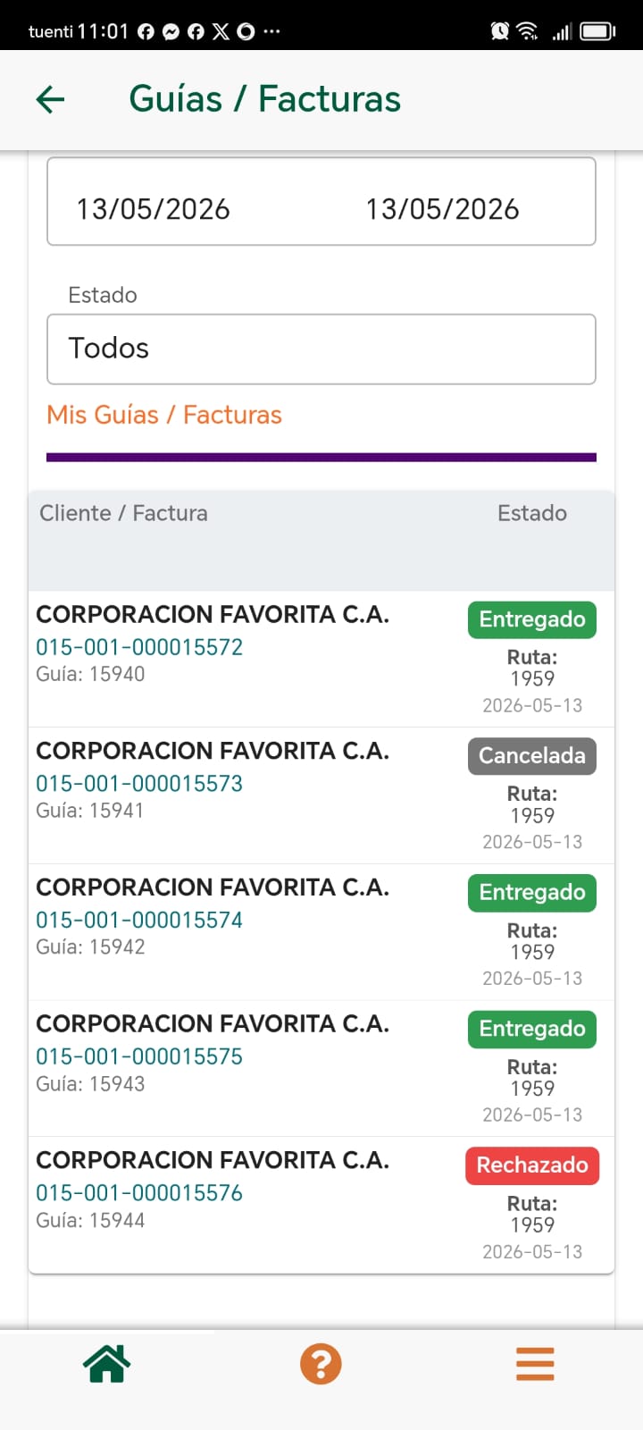App Warehouse o Delivery